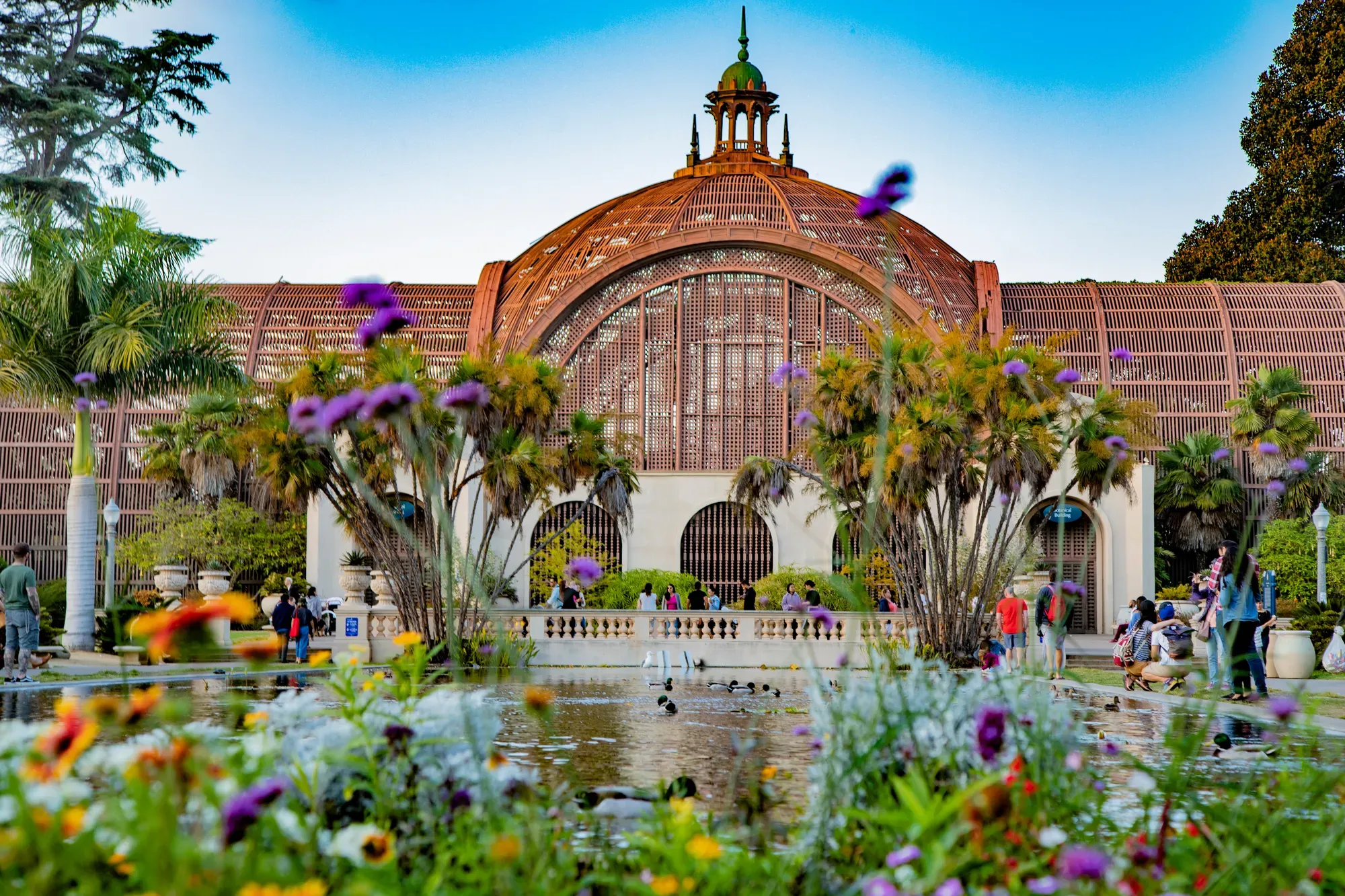 The Botanical Building and lily pond in Balboa Park, North Park's backyard